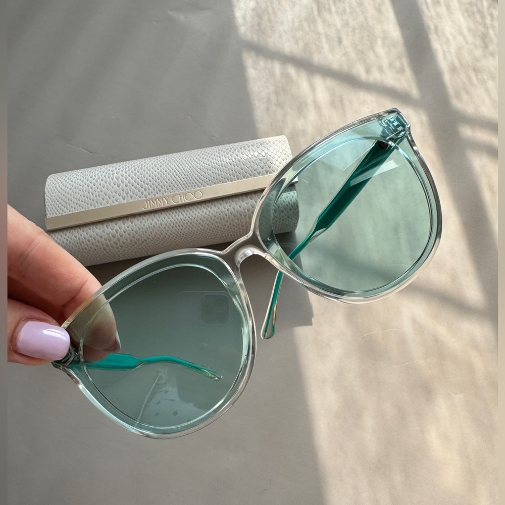 Jimmy Choo Green Sunglasses